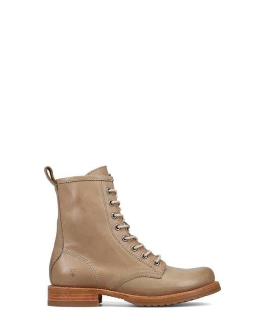 Frye Brown Veronica Flex Combat Boot