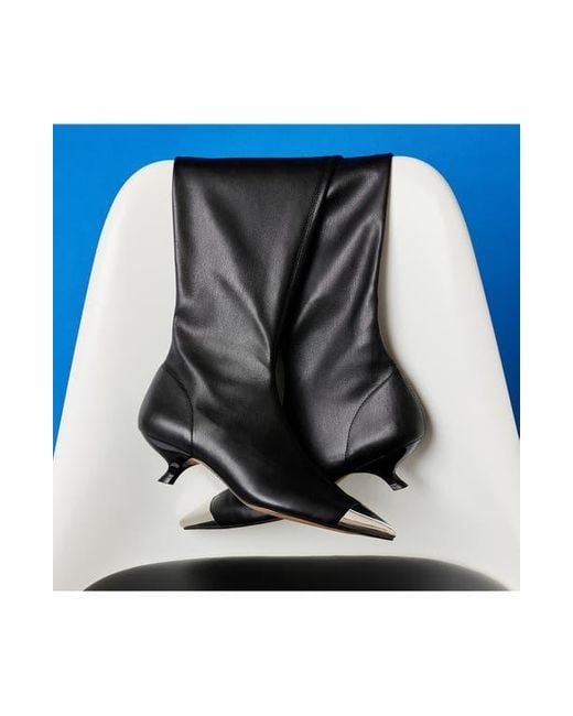 Katy Perry Black The Micro Heel Over The Knee Boot