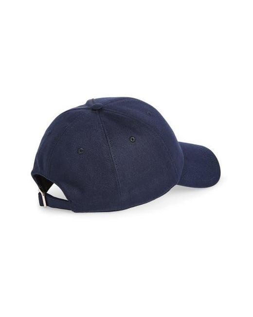 Givenchy Blue Embroidered Logo Adjustable Baseball Cap for men