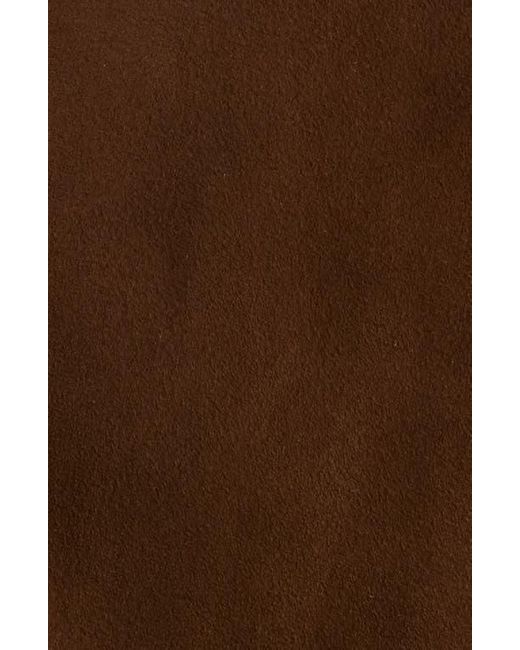 FRAME Brown Suede & Genuine Shearling Bomber Jacket for men