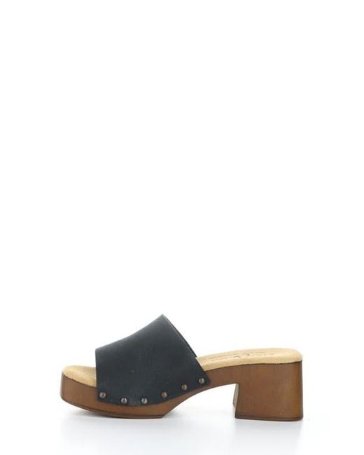 Bos. & Co. Gray Marly Platform Slide Sandal