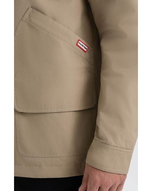 Hunter Natural Water Repellent Canvas Barn Jacket for men