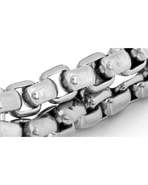 Tateossian Metallic Pop Elemenets Stainless Steel Chain Bracelet for men
