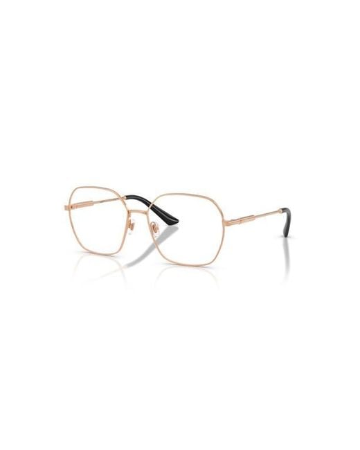 Versace Pink 56Mm Square Optical Glasses