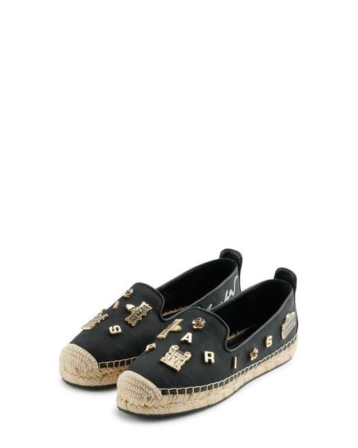 Karl Lagerfeld Black Michaela Espadrille Flat