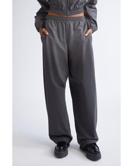 Alexander Wang Gray Gradient Reflective Track Pants