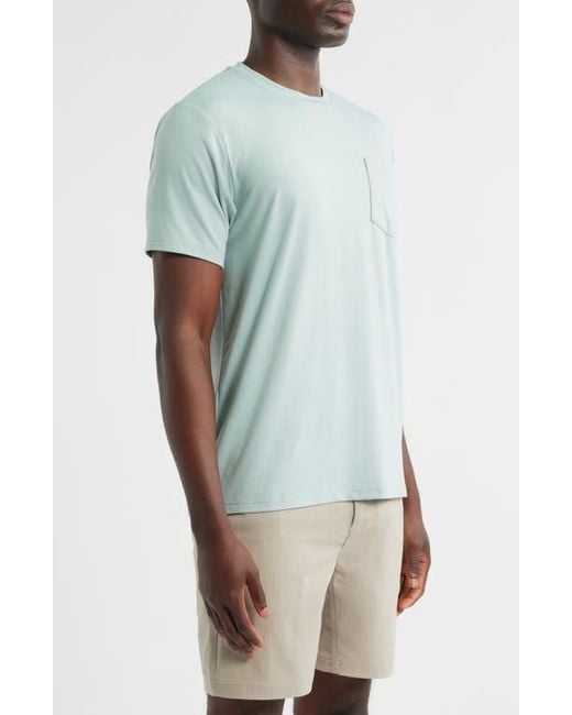 Free Fly Blue Flex Performance Pocket T-Shirt for men