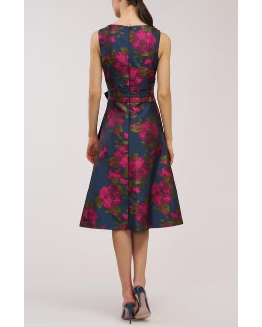 Kay Unger Red Elisa Sleeveless Cocktail Dress