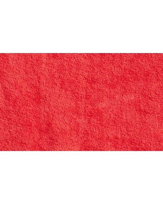 Sporty & Rich Red Vendome Cotton Terry Polo