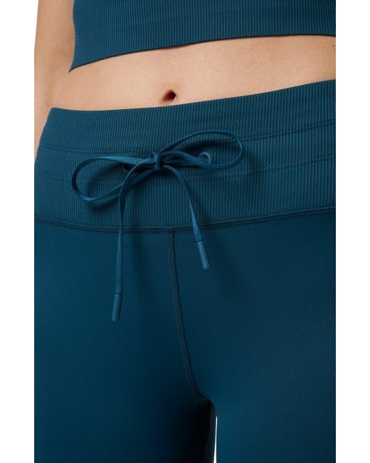Travis Mathew Blue Moveknit Drawstring Waist Leggings