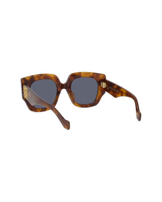 Loewe Blue Anagram 50mm Small Geometric Sunglasses