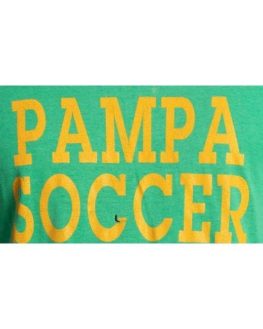 Elwood Green Vintage Pampa Soccer Tee for men