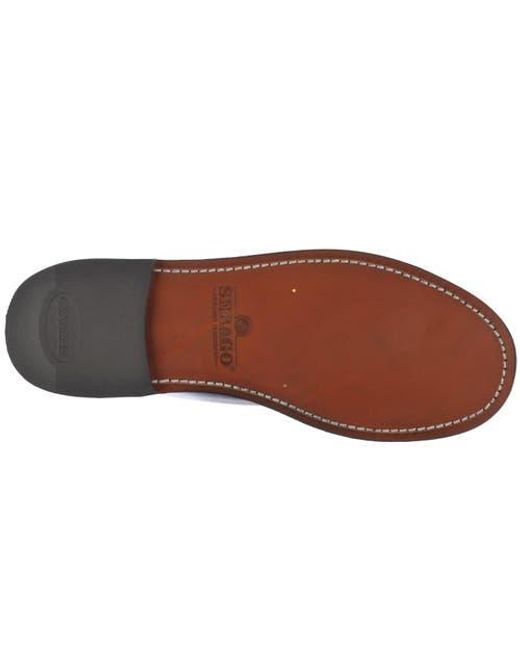 Sebago Gray Dan Metallic Penny Loafers