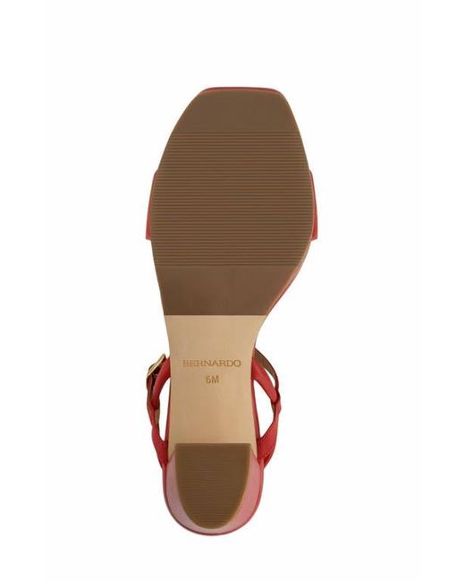 Bernardo Red Canto Platform Sandal