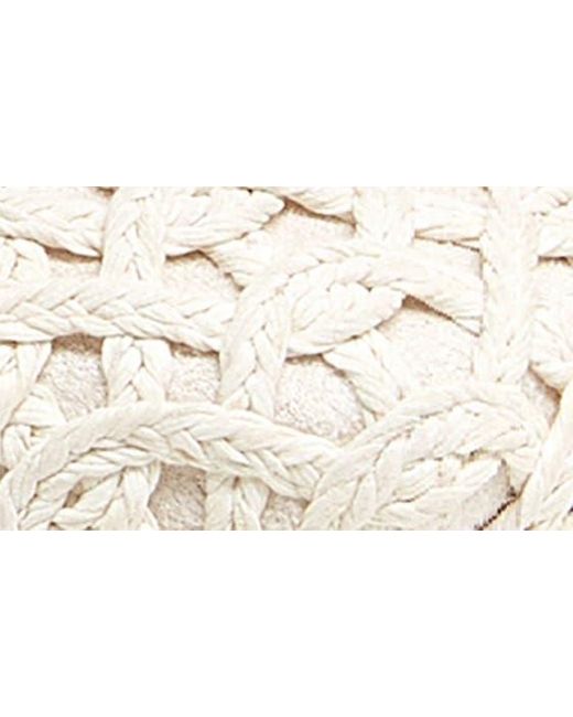 Kelsi Dagger Brooklyn White Frankie Crochet Ballet Flat