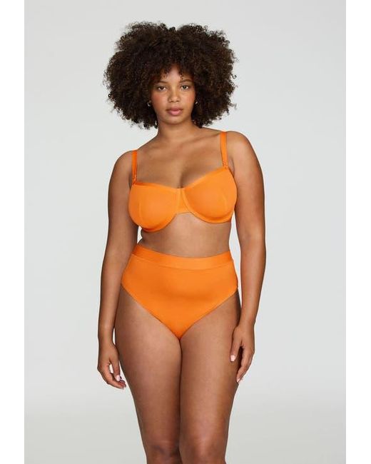 CUUP Orange The Balconette Mesh Underwire Bra