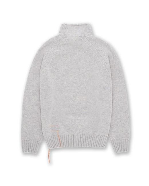 Fortela Gray Andrew Merino Wool High Neck Sweater for men