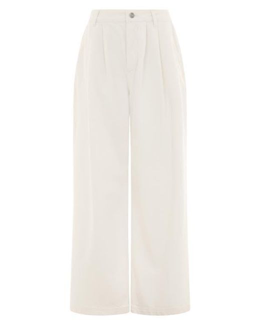 ALIGNE White Lainey Pleated Jeans