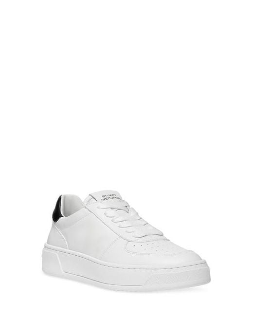 Stuart Weitzman White Courtside Sneaker