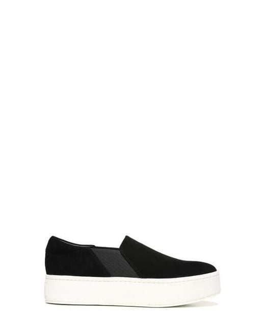 Vince Black Warren Platform Slip-On Sneaker