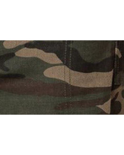 Edikted Aya Camo Print Low Rise Cargo Pants in Green Lyst