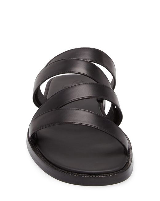 J.M. Weston Black Double V Sandal for men