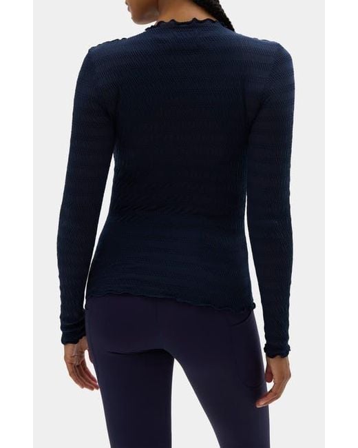Halfdays Blue Ynes Texture Top