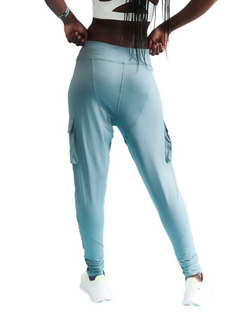 Free People Blue Off Road Cargo joggers