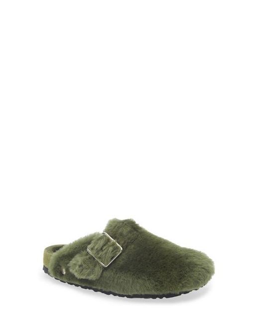1774 BIRKENSTOCK Green Boston Genuine Shearling Clog