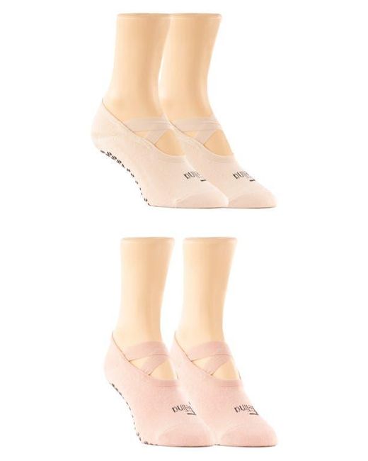 Felina Pink 2-Pack Pilates Socks