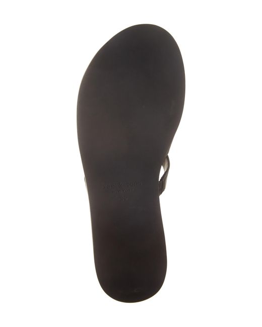 Rag & Bone Black Beau Fisherman Slide Sandal