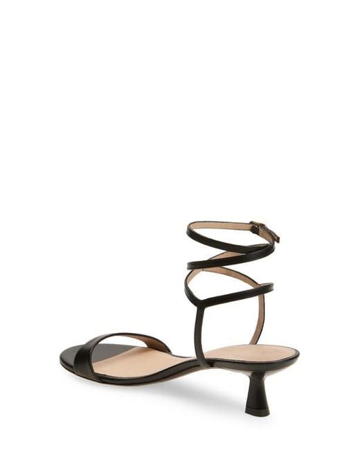 Stuart Weitzman White Nudist Wrap Sandal