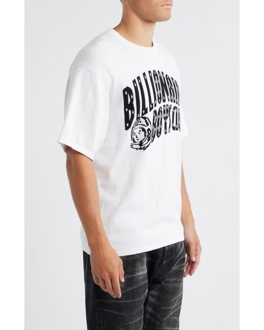 BBCICECREAM White Bb Curve Logo Graphic T-Shirt for men