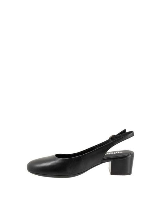 Softwalk® Black Largo Slingback Pump