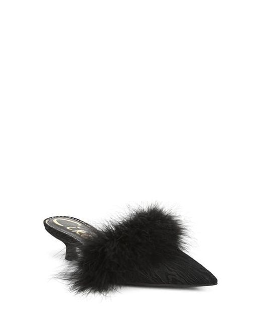 Circus by Sam Edelman Black Gemma Fluff Mule