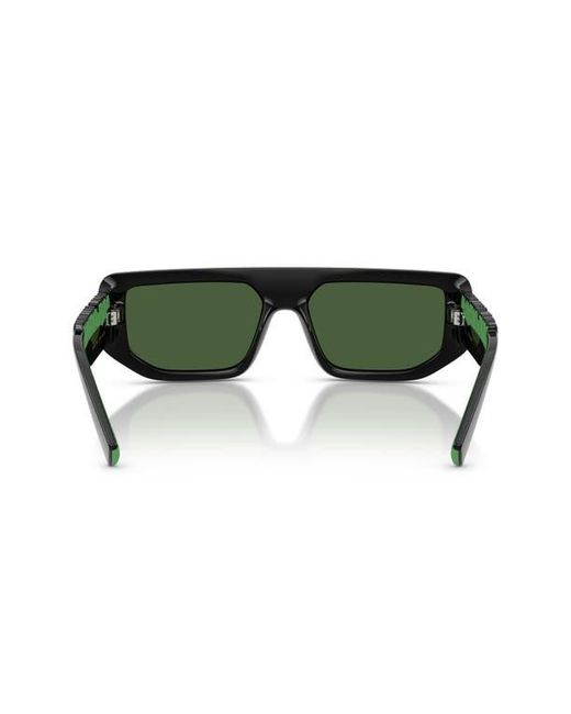 Dolce & Gabbana Green 56Mm Rectangular Sunglasses