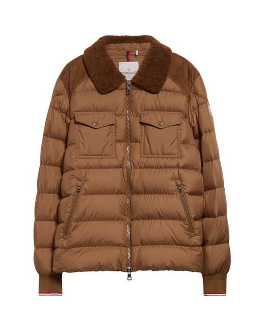 関税込 MONCLER AKEBIE SHEARLING DOWN JACKET MONCLER Akebie Shearling Down Jacket J20931A00175M5016050