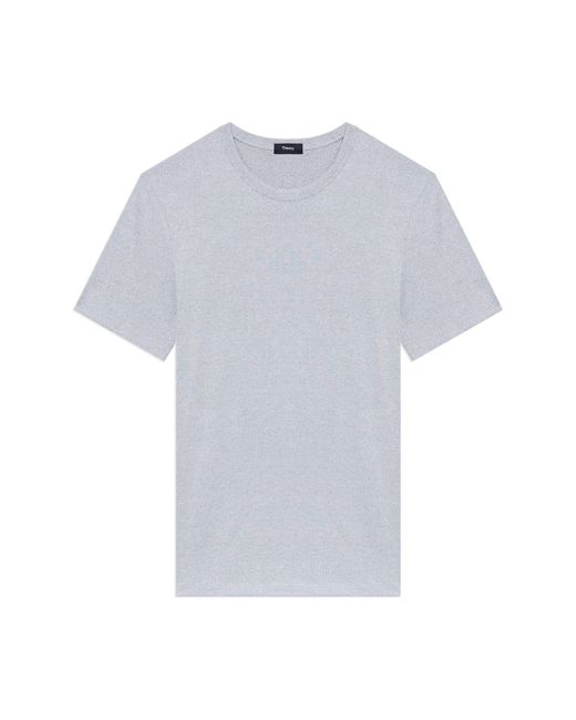 Theory White Anemone Milano Essential Tee for men