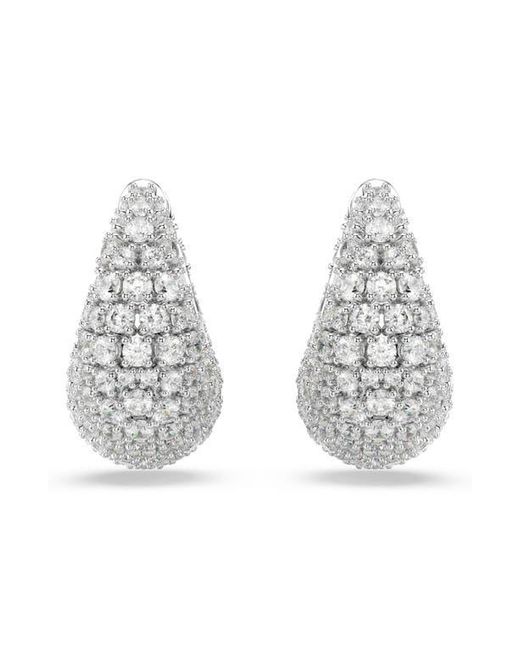 Swarovski Metallic Sublima Crystal Hoop Earrings