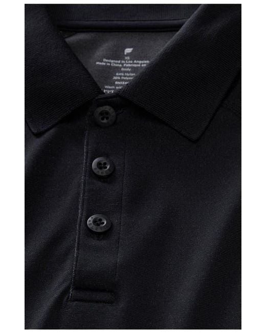 Fabletics Black The Training Day Polo for men