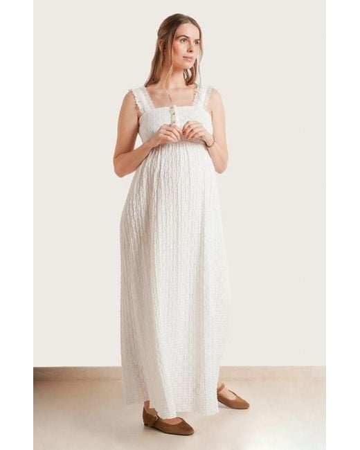 tiered maxi dresses for women Christabel Tiered Maxi Dress - Blue Floral
