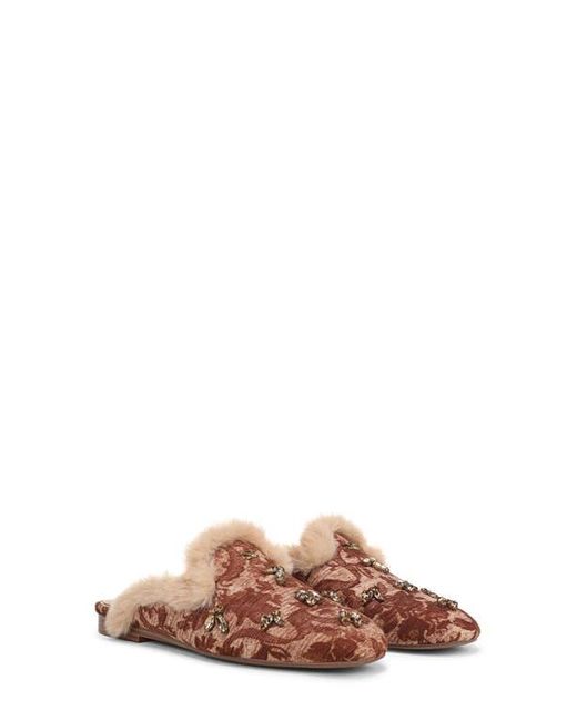 Circus by Sam Edelman Brown Tillie Faux Fur Trim Mule