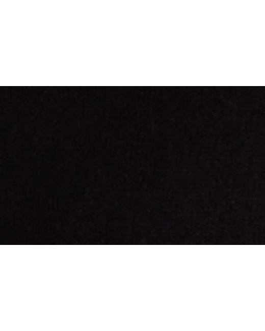 Alice + Olivia Black Porla Collared Wool Blend Mixed Media Sweater