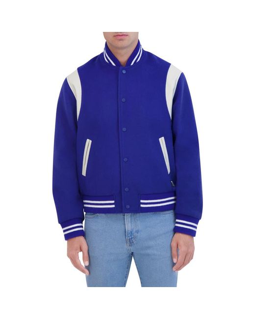 Hudson Blue Wool Varsity Jacket for men