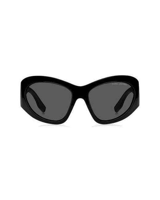 Marc Jacobs Black 62Mm Rectangular Sunglasses