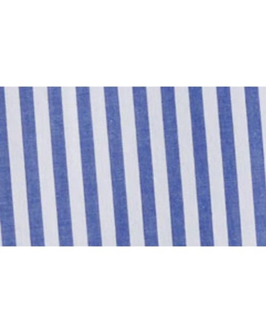 Alex Mill Blue Jo Stripe Crop Cotton Button-Up Shirt