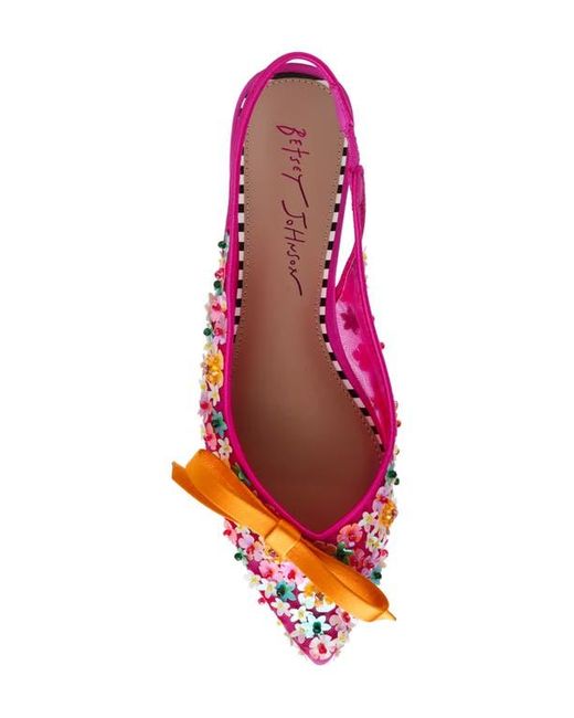 Betsey Johnson Pink Laylah Slingback Flat