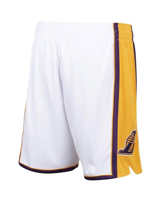 Men's Mitchell & Ness Kobe Bryant White Los Angeles Lakers 2009-10 Hardwood  Classics Authentic Jersey