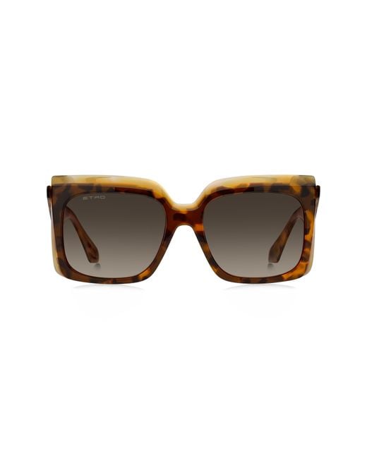 Etro Brown 57Mm Square Sunglasses