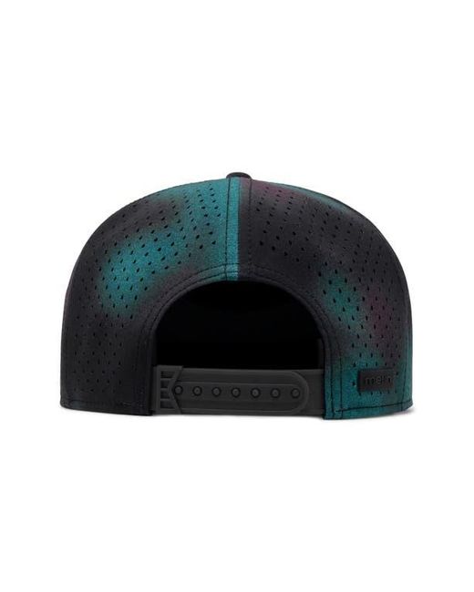 Melin Blue Trenches Icon Aura Hydro Performance Snapback Hat for men